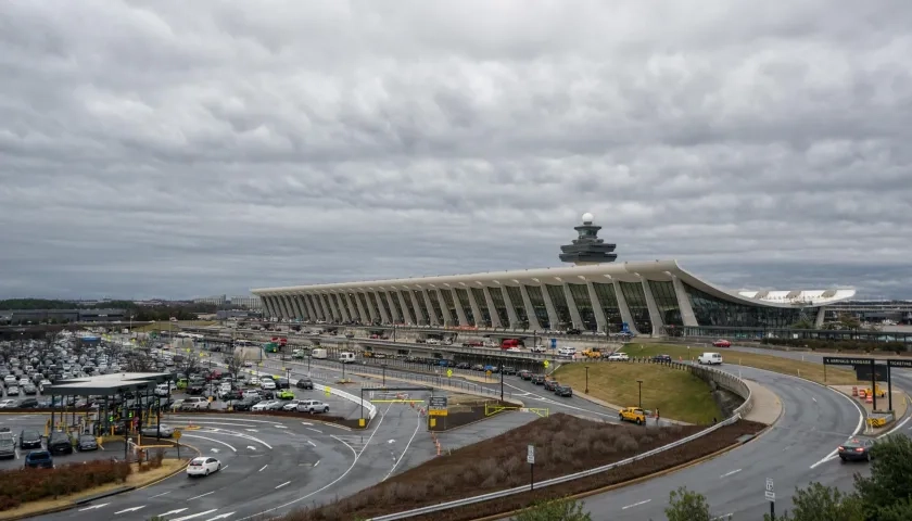 Aeropuerto Internaciona en Dulles, Virginia, EE.UU. 