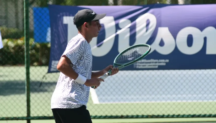 Alejandro Castellanos durante el juego de hoy.