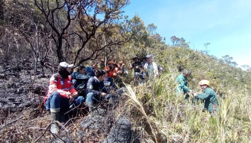 Trabajos en Parque Nacional Chingaza.