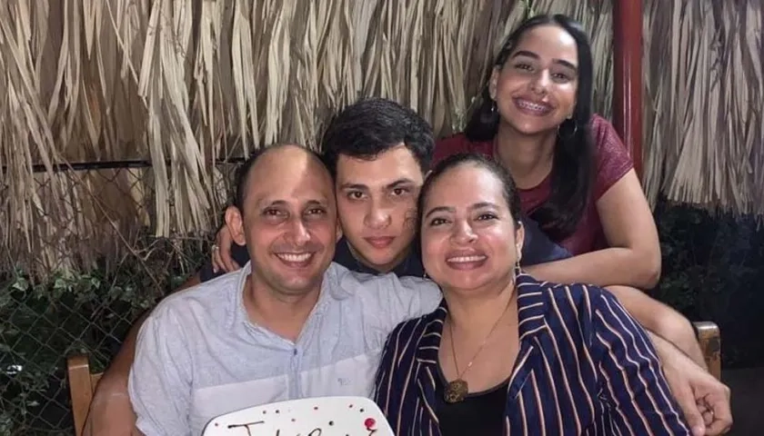 La familia Lora Rincón que fue masacrada el pasado 29 de diciembre en Aguachica. 