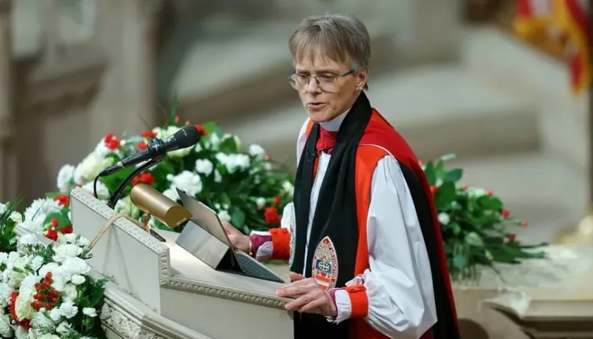 La obispa episcopaliana Mariann Edgar Budde.