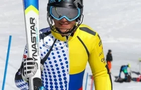 Michael Poettoz, esquiador colombiano. 