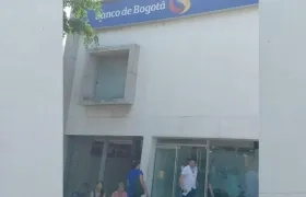 Banco de Bogotá fue objeto este jueves de un atraco.