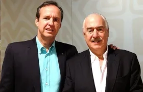 Expresidentes Jorge Quiroga, de Bolivia, y Andrés Pastrana, de Colombia.