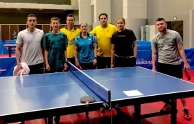 La selección Colombia de Tenis de Mesa.