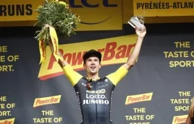Primoz Roglic (Lotto Jumbo) ganó hoy la etapa del Tour.