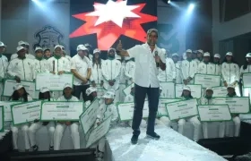 El Alcalde Char entregó reconocimientos e incentivos por 1.500 millones de pesos.