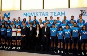 Presentación del Team Movistar. 