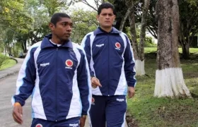 Imer Machado y Oscar Julián Ruiz, ex árbitros colombianos. 