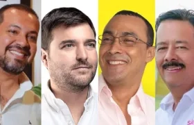 Diógenes Rosero Durango, Jaime Pumarejo Heins, Antonio Bohórquez Collazos y Rafael Sánchez Anillo.
