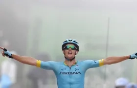 El ciclista danés del equipo Astana, Jakob Fuglsang.