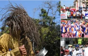 Imágenes de la marcha del Magisterio en Barranquilla.