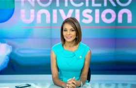Periodista colombiana Ilia Calderón, presentadora del noticiero Univision.