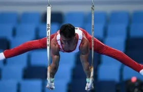 Jossimar Calvo, gimnasta colombiano. 