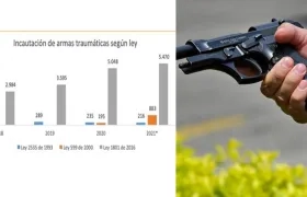 Armas traumáticas en Colombia
