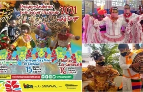 Afiche promocional del Carnaval de la 84 en la virtualidad.