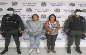 Shirley Carolina Cáceres y Maira Catalina Guzmán Agudelo, capturadas por secuestro.