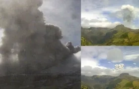 Seguimiento del Servicio Geológico Colombiano al volcán Nevado del Ruiz.