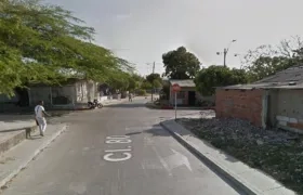 Calle 80 con carrera 9B, en el barrio El Bosque.