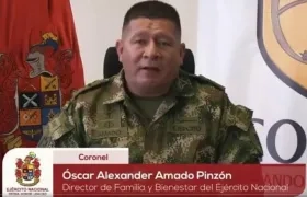 Coronel Óscar Alexander Amado. 