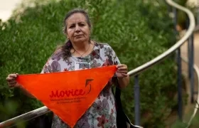 La activista y portavoz del Movimiento Nacional de Víctimas de Crímenes de Estado (Movice) de Colombia, Luz Marina Hache