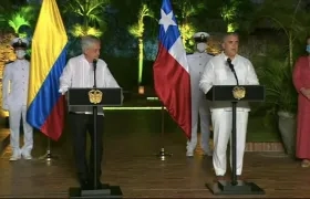 Presidente de Chile, Sebastián Piñera; y el de Colombia, Iván Duque.