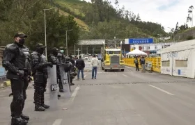 Frontera de Ecuador y Colombia.