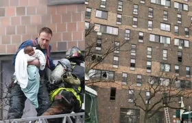 Incendio en El Bronx en NY.