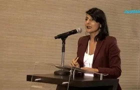 Ministra de Minas y Energía, Irene Vélez. 
