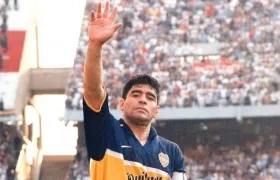 Diego Maradona en su último partido.