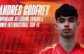 Andrés Felipe Godfrey, jugador barranquillero convocado a España Sub-16. 