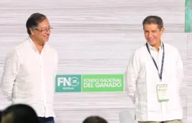 El Presidente Gustavo Petro y José Félix Lafaurie.