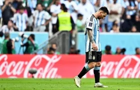 Lionel Messi al final del partido