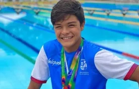 Tomás Alsina, nadador barranquillero. 