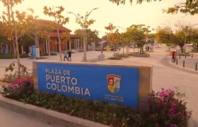 Imagen de la plaza de Puerto Colombia.