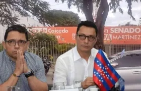 El Gobernador Carlos Caicedo y su candidato derrotado Rafael Martínez.