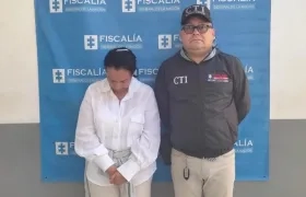 Dorina Tapia Turizo en las instalaciones del CGTI de la Fiscalía.