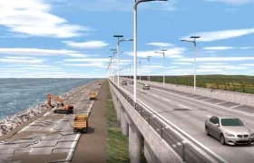 Render de viaducto Ciénaga Barranquilla.