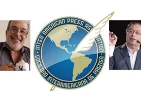 El periodista David Ghitis, a la izquierda, en la otra foto el candidato Gustavo Petro.
