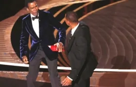 Momento del reclamo de Will Smith a Chris Rock.