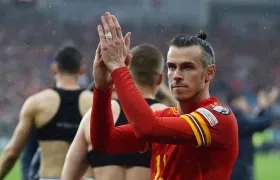 Gareth Bale celebra el triunfo. 