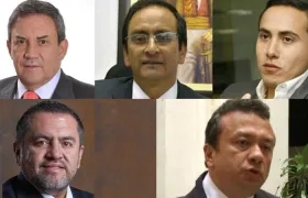Los cinco congresistas en líos judiciales.