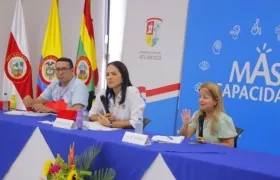 Gobernadora Elsa Noguera en el primer Comité Departamental de Discapacidad del 2022.