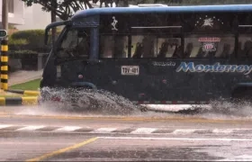 Lluvia en el norte de Barranquilla