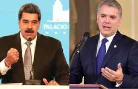 Los Presidentes de Venezuela, Nicolás Maduro, y de Colombia, Iván Duque.