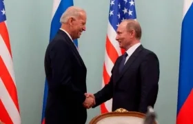 Joe Biden y Vladímir Putin.