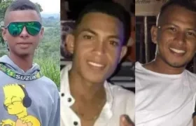Los tres jóvenes asesinados en Chochó.