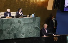 El secretario general de ONU, António Guterres, durante la apertura de la Asamblea.
