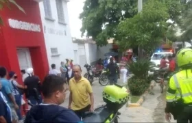 El herido en el barrio La Paz fue llevado al Camino La Manga. 