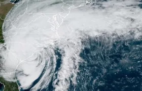 Imagen satelital del huracán 'Ian'.